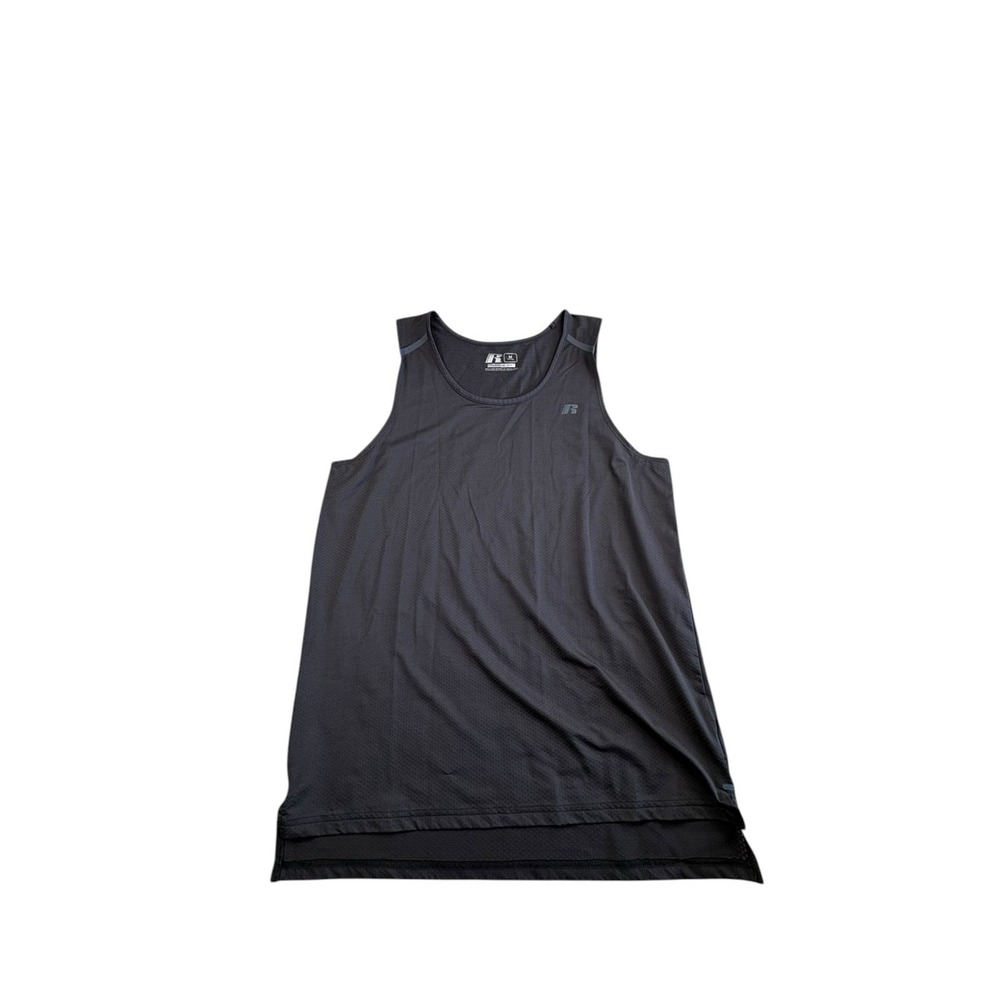 Russell Athletic Training Fit Tank Top Mens Medium Black Workout‎ Gym
